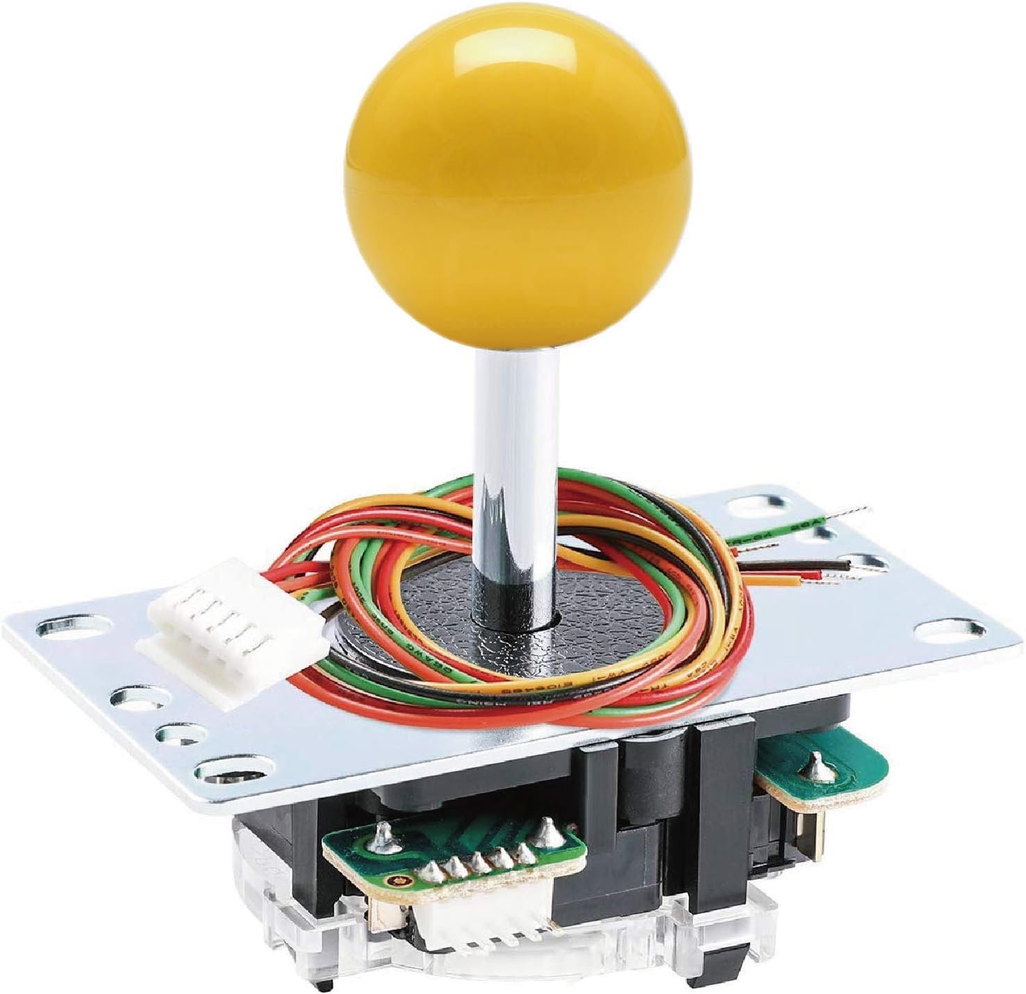 Sanwa JLF-TP-8YT Joystick & 8 Yellow OBSF-30 Push Buttons Kit